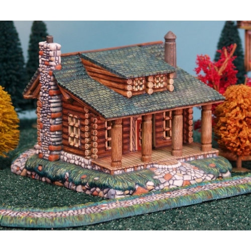 Plaster Molds - Log Cabin